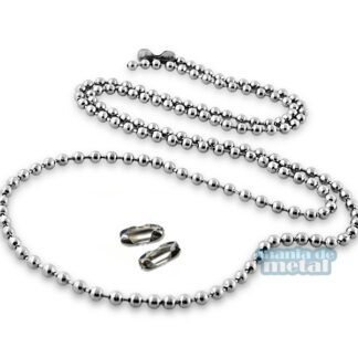 Corrente de Bolinha Aço Inox Metro Várias Espessuras Medidas